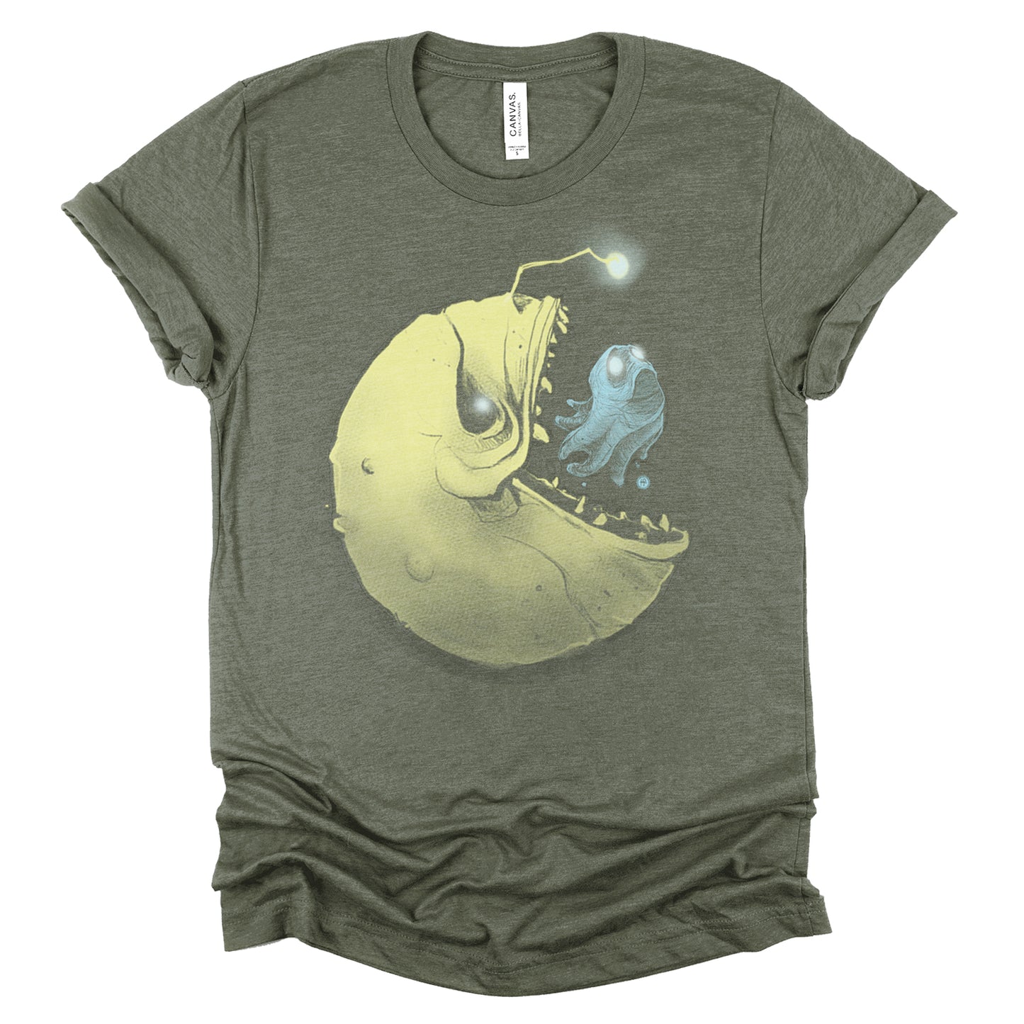 Hungry Pac-Man & Ghost: Deep Sea Predator T-shirt