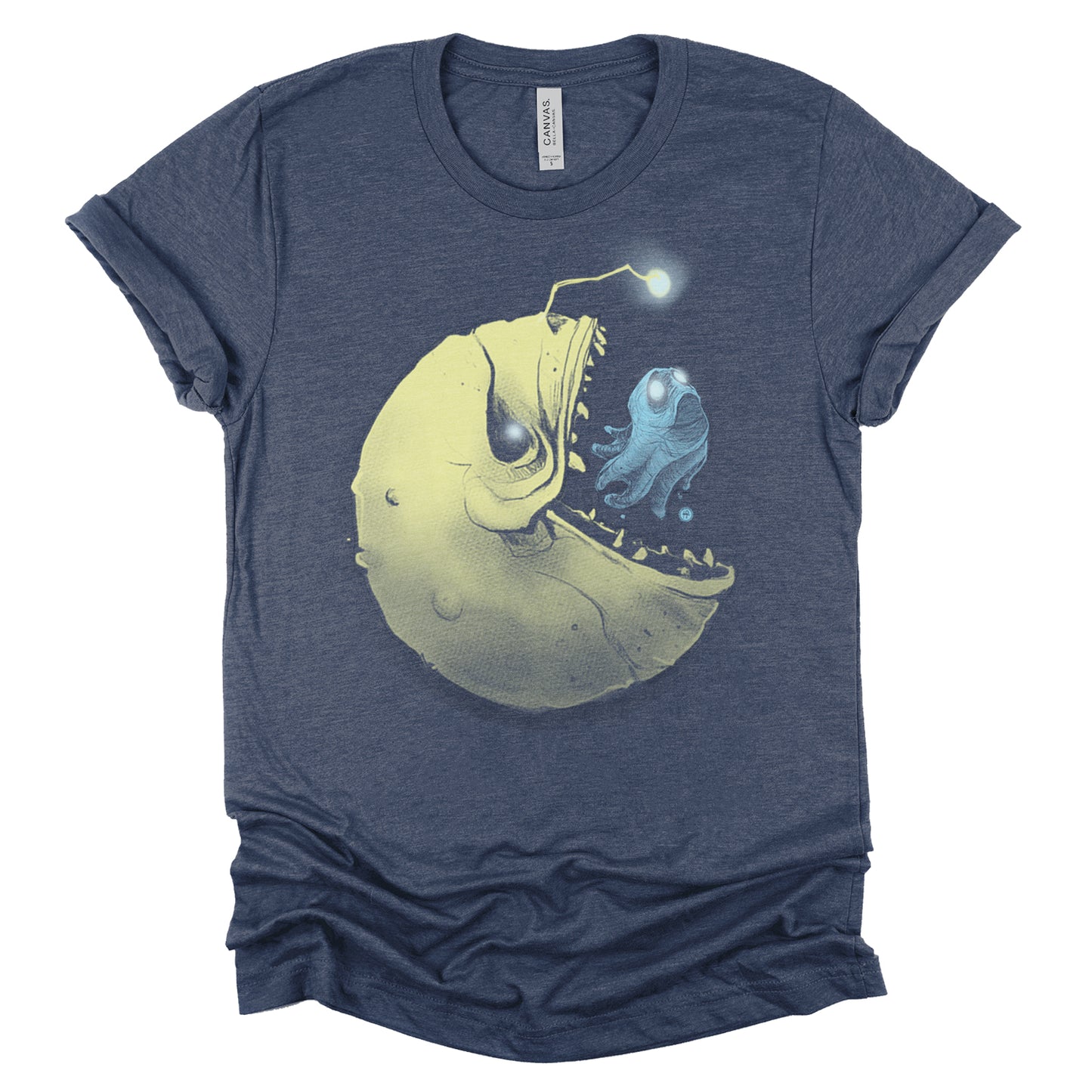 Hungry Pac-Man & Ghost: Deep Sea Predator T-shirt