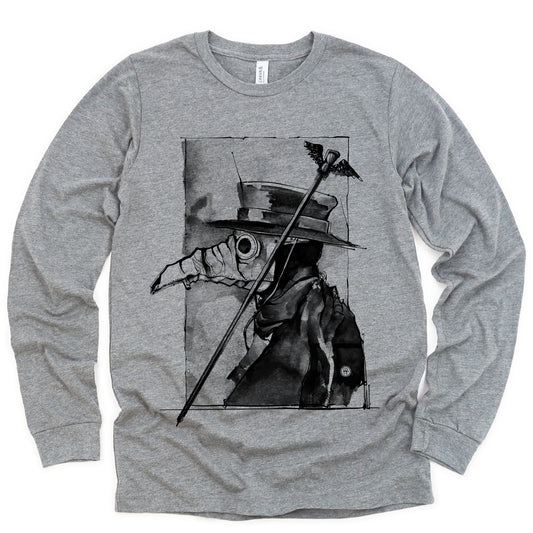 Plague Doctor Custom Long Sleeve T-Shirt