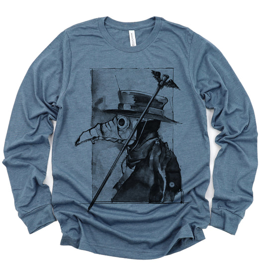 Plague Doctor Custom Long Sleeve T-Shirt