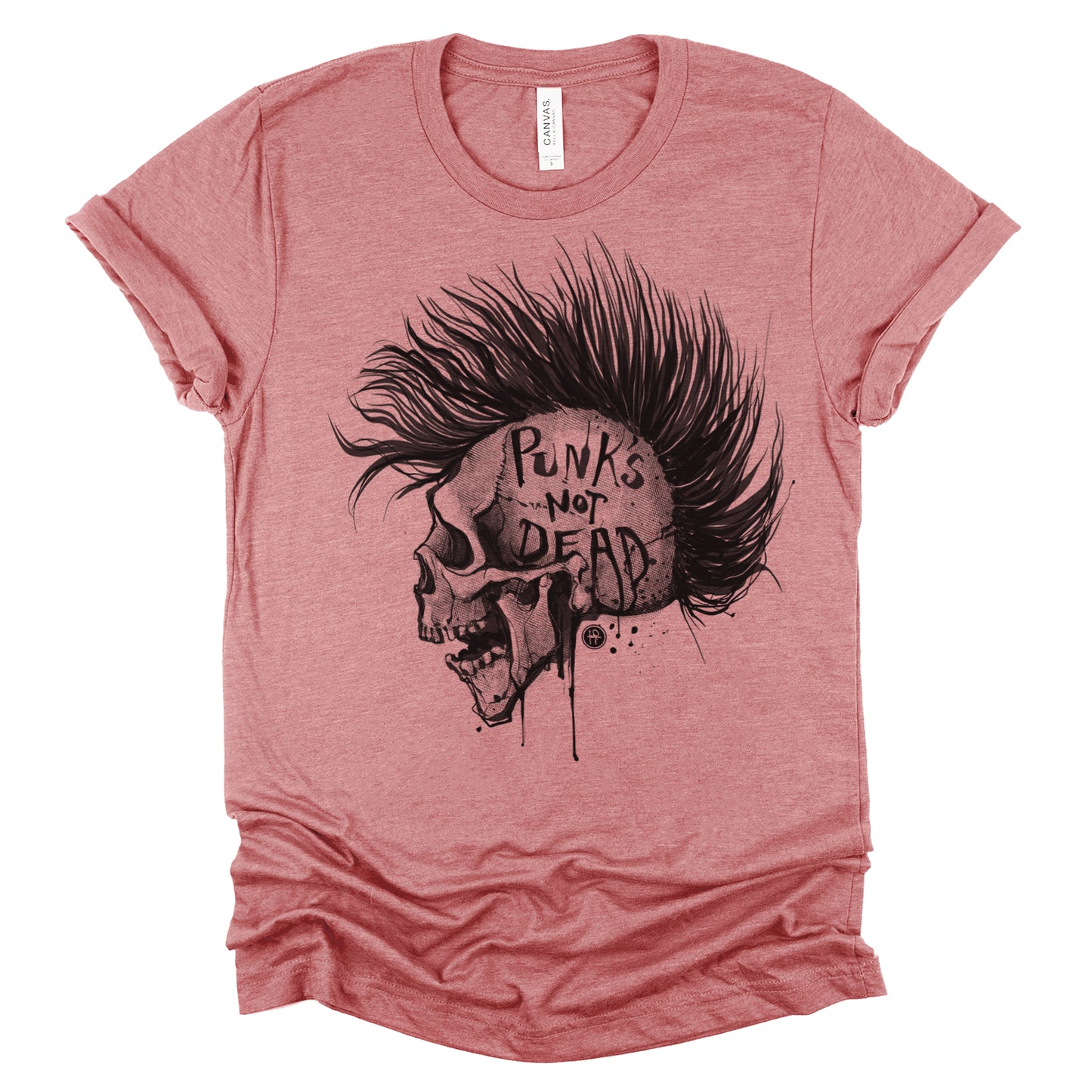 Punk's Not Dead: Skull & Mohawk Rebellion T-Shirt