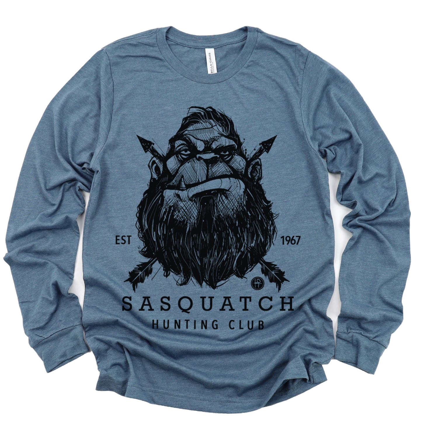 Sasquatch Custom Print Long Sleeve T-Shirt