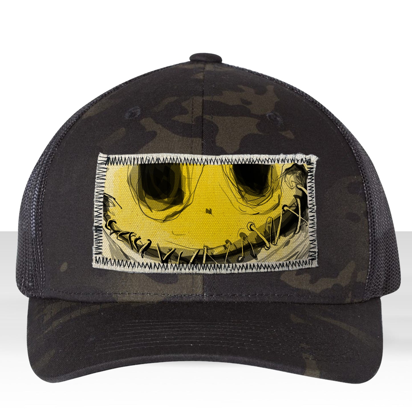 Stitched Lips: Don't Say a Word Trucker Hat