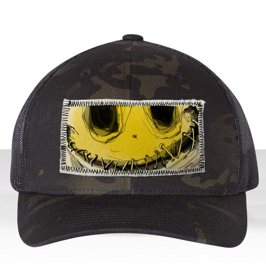 Stitched Lips: Don't Say a Word Trucker Hat