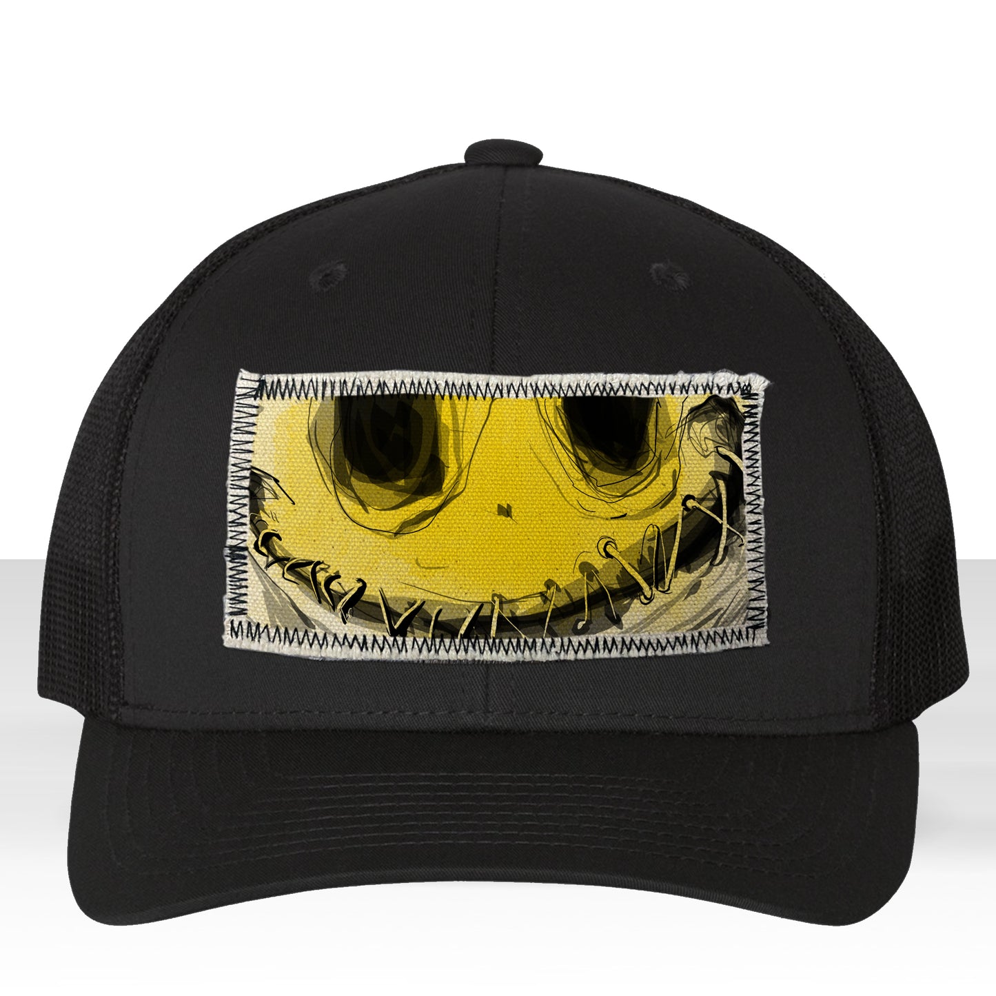 Stitched Lips: Don't Say a Word Trucker Hat