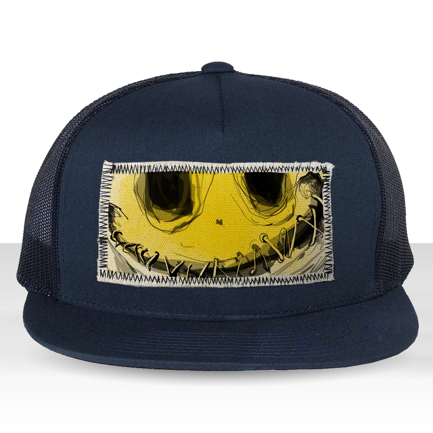 Stitched Lips: Don't Say a Word Trucker Hat