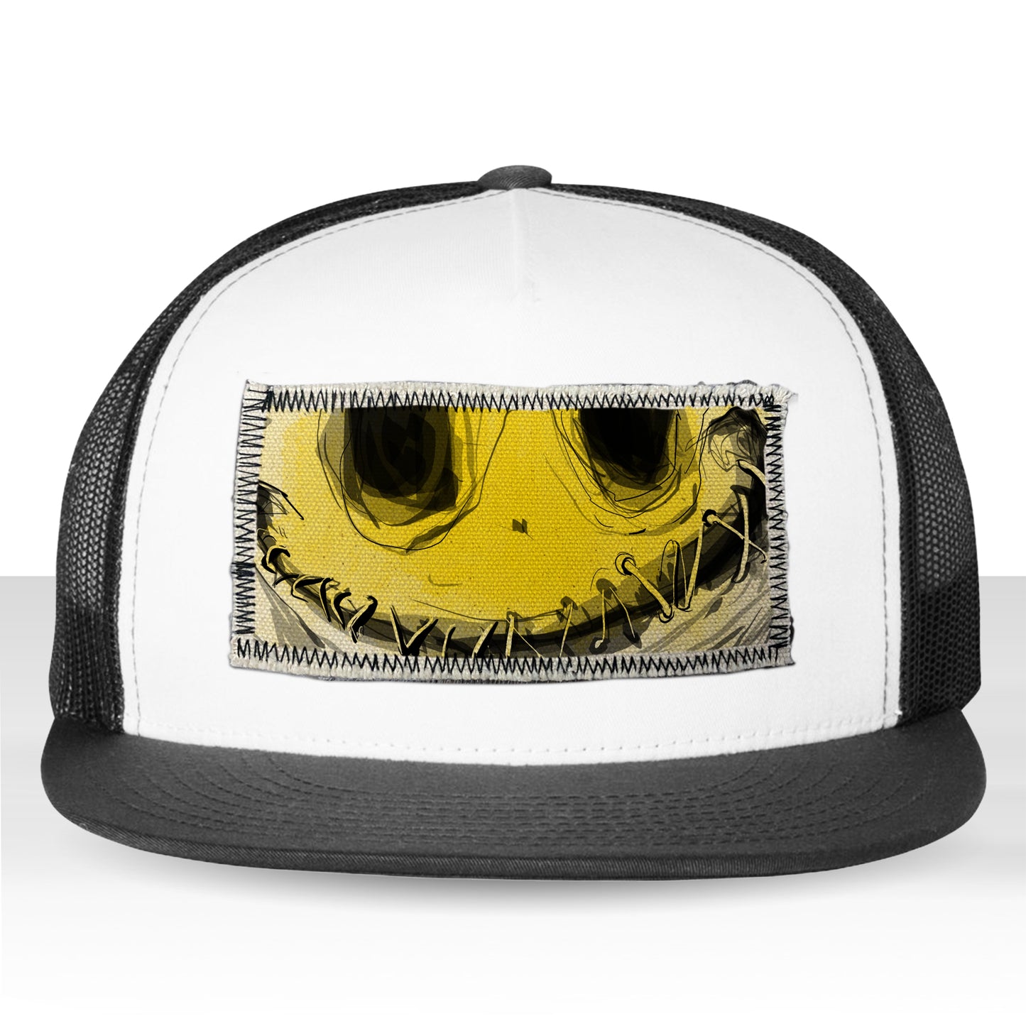 Stitched Lips: Don't Say a Word Trucker Hat