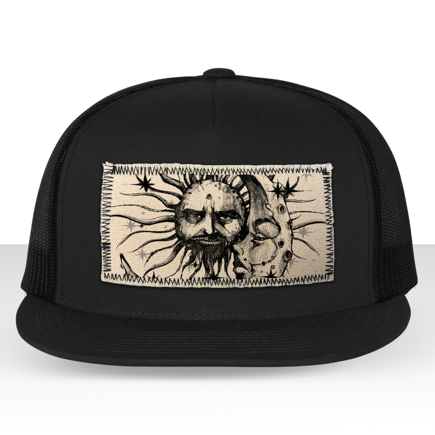 Sun & Moon: Celestial Duo Trucker Hat Art