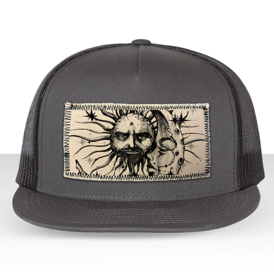 Sun & Moon: Celestial Duo Trucker Hat Art