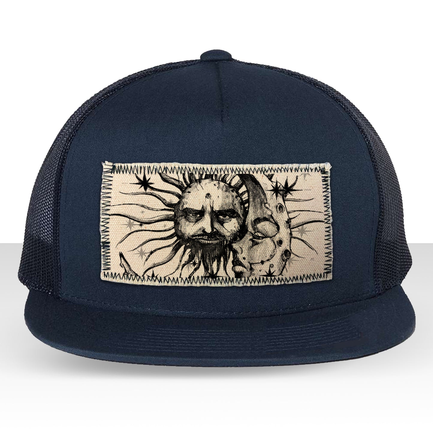 Sun & Moon: Celestial Duo Trucker Hat Art