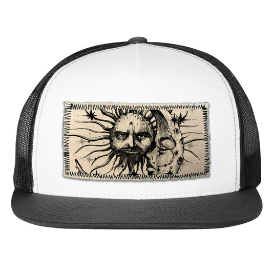 Sun & Moon: Celestial Duo Trucker Hat Art