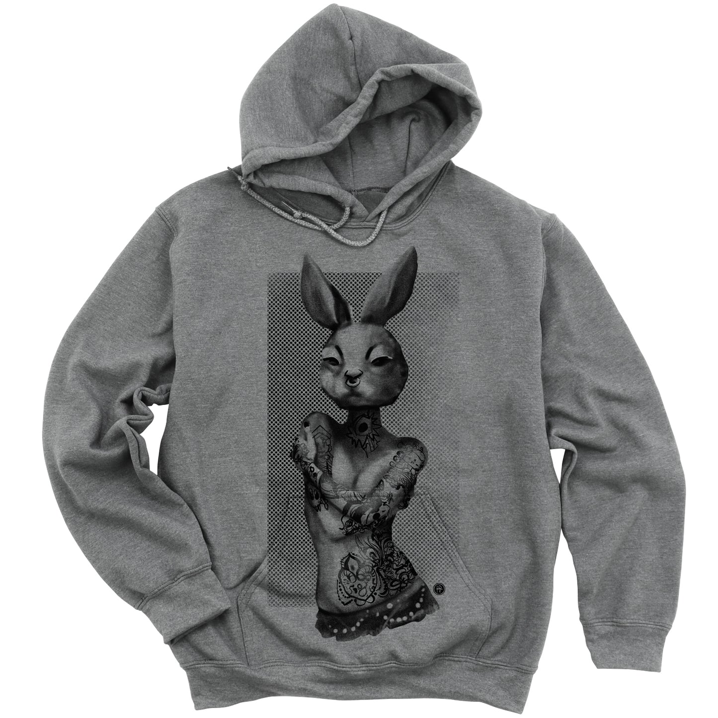 Tattooed Bunny: Victorian Elegance Hoodie