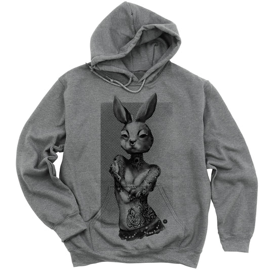 Tattooed Bunny: Victorian Elegance Hoodie