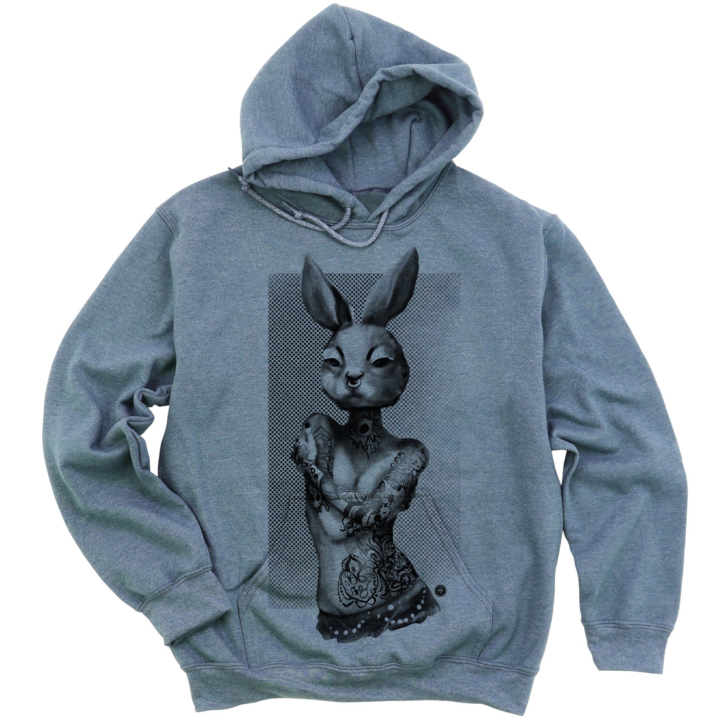 Tattooed Bunny: Victorian Elegance Hoodie