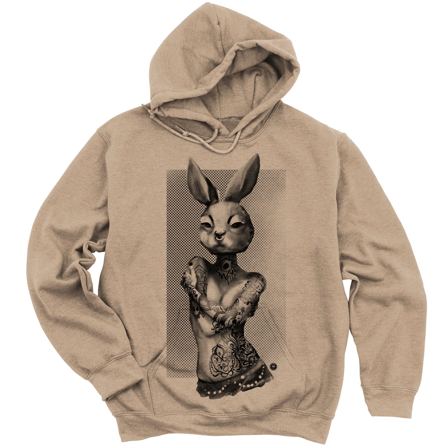 Tattooed Bunny: Victorian Elegance Hoodie