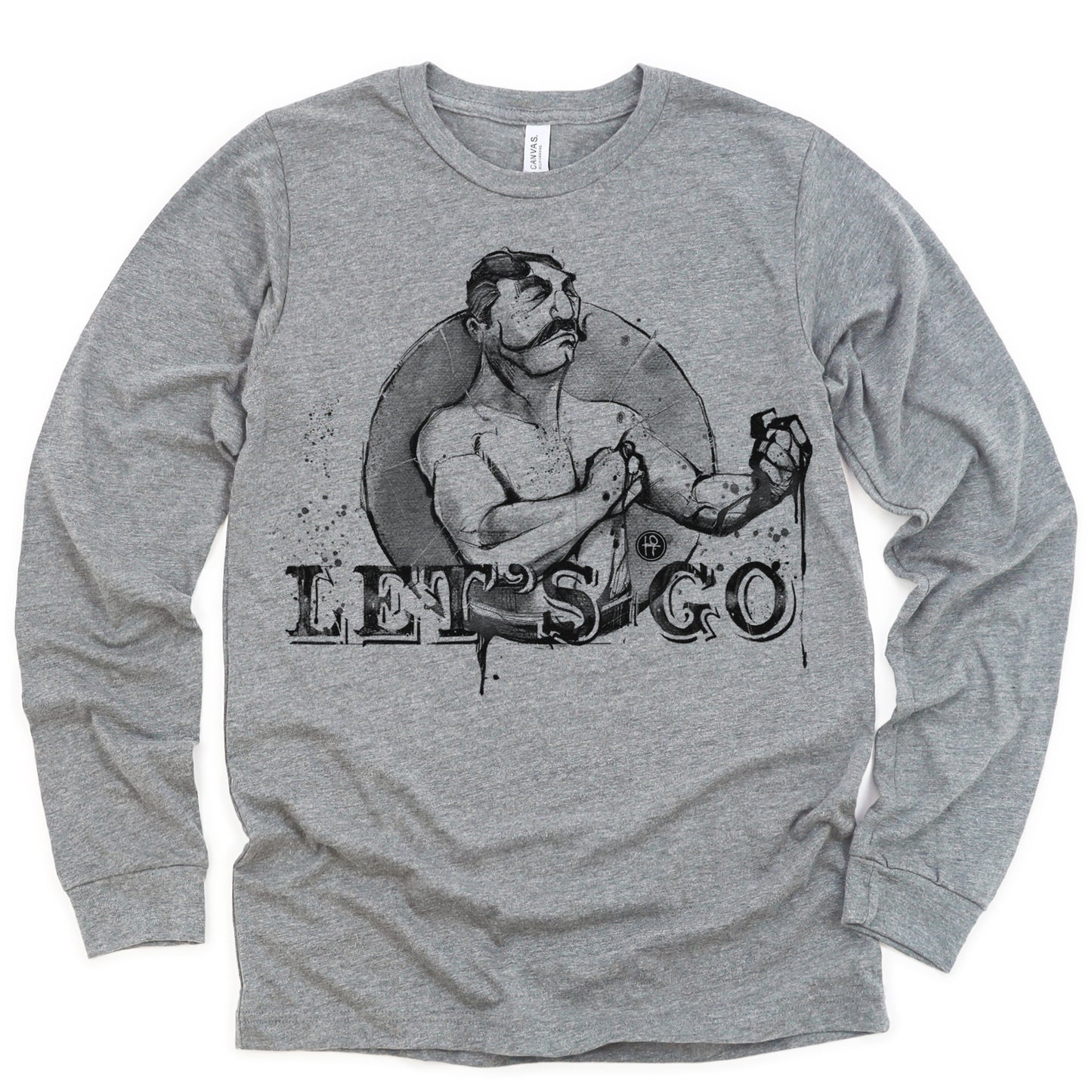Let's Go Boxer Long Sleeve T-shirt: Vintage Bare-Knuckle Swagger