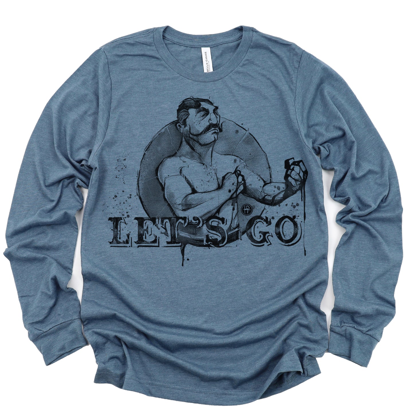 Let's Go Boxer Long Sleeve T-shirt: Vintage Bare-Knuckle Swagger